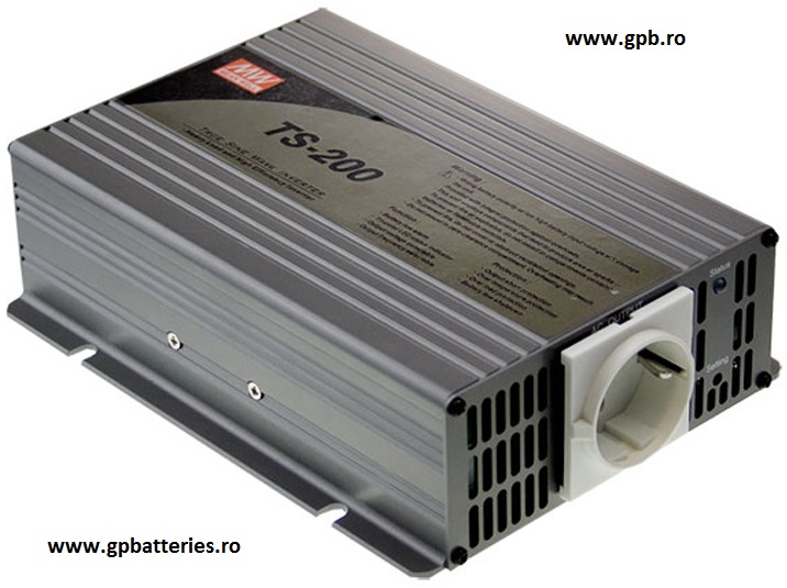 Convertor de la 12V la 220V Mean Well TS-200-212B